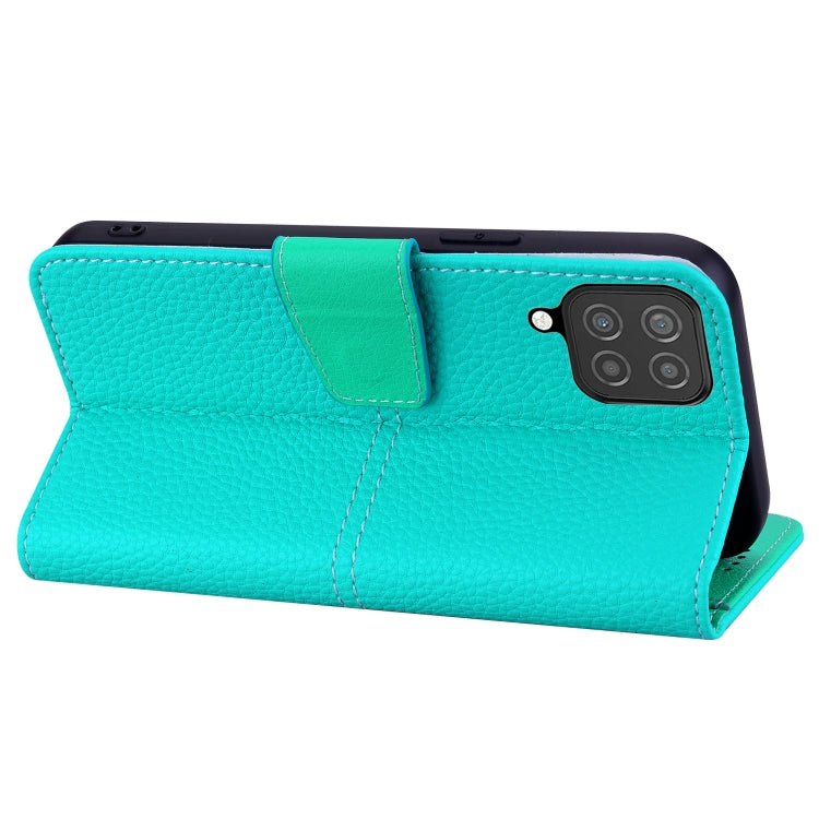 For Samsung Galaxy A22 4G Litchi RFID Leather Phone Case
