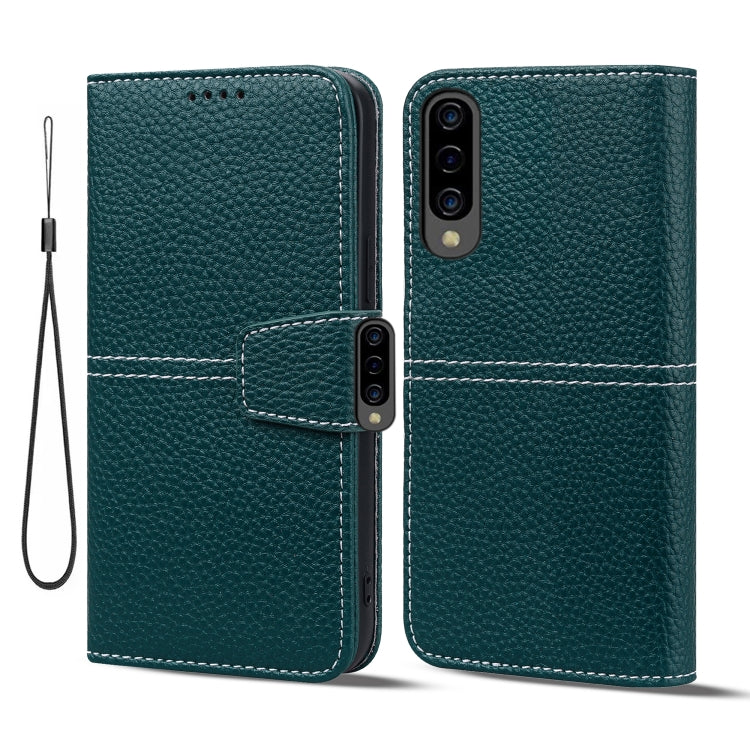 For Samsung Galaxy A30s / A50s / A50 Litchi RFID Leather Phone Case