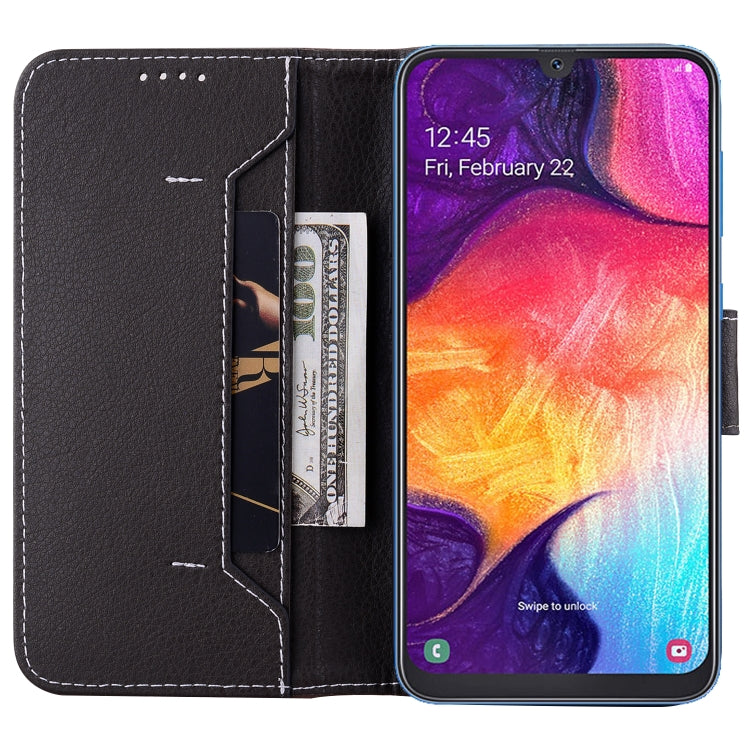 For Samsung Galaxy A30s / A50s / A50 Litchi RFID Leather Phone Case