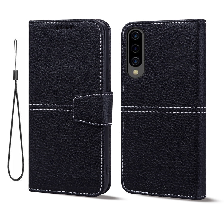 For Samsung Galaxy A30s / A50s / A50 Litchi RFID Leather Phone Case
