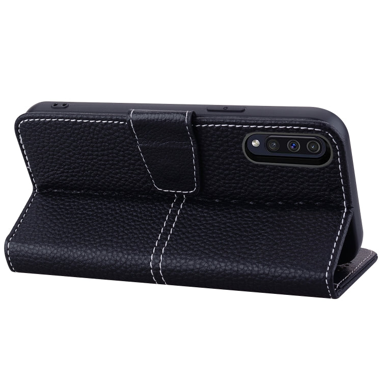 For Samsung Galaxy A30s / A50s / A50 Litchi RFID Leather Phone Case
