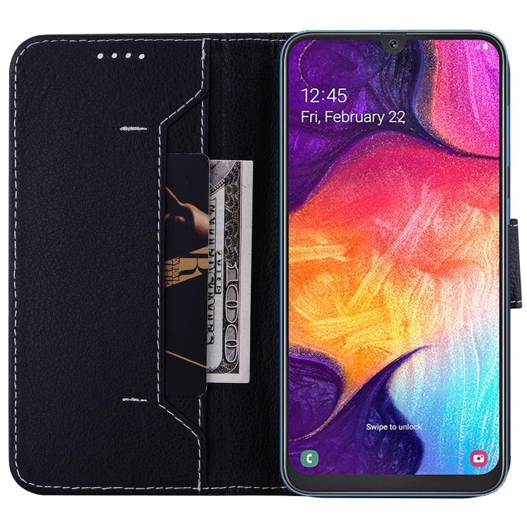 For Samsung Galaxy A30s / A50s / A50 Litchi RFID Leather Phone Case
