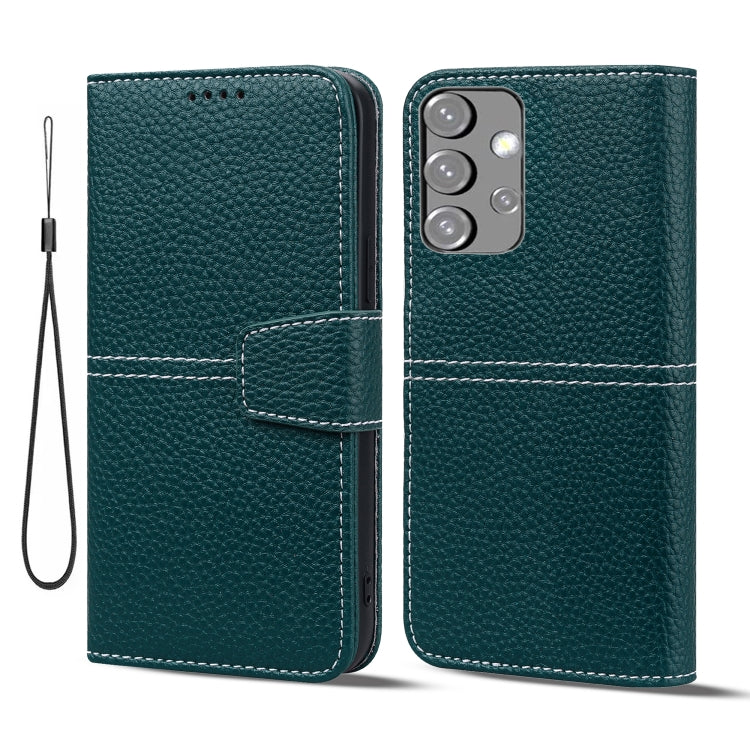 For Samsung Galaxy A32 5G Litchi RFID Leather Phone Case