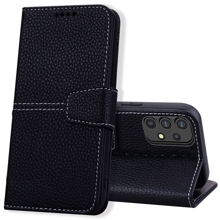 For Samsung Galaxy A32 5G Litchi RFID Leather Phone Case