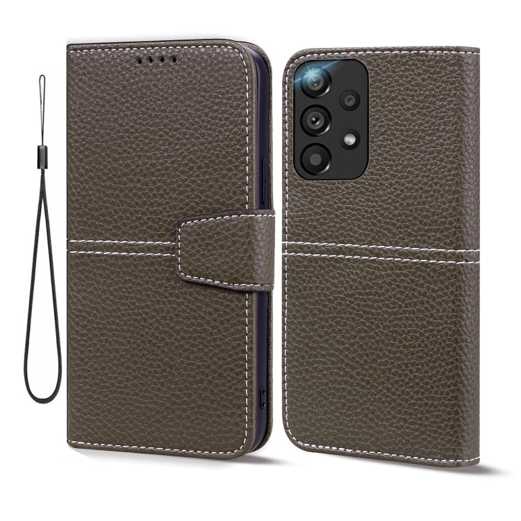 For Samsung Galaxy A33 5G Litchi RFID Leather Phone Case