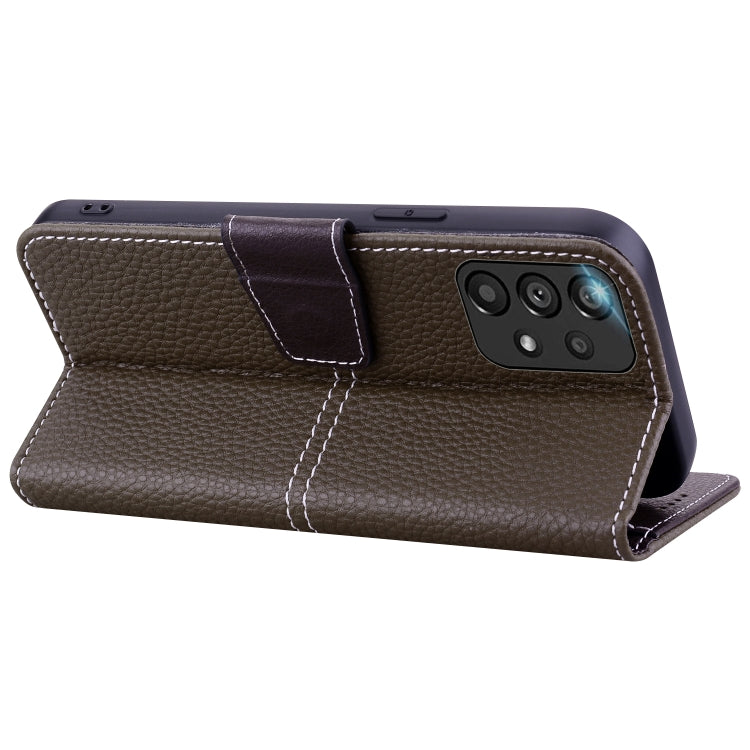 For Samsung Galaxy A33 5G Litchi RFID Leather Phone Case