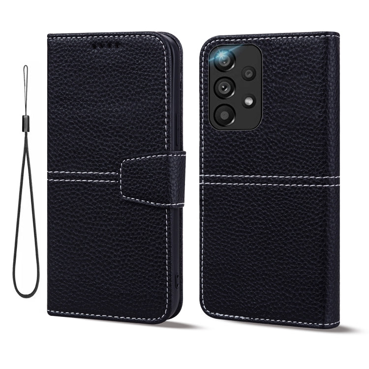 For Samsung Galaxy A33 5G Litchi RFID Leather Phone Case