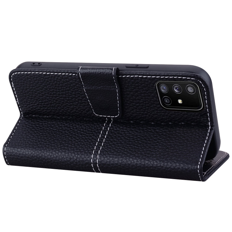 For Samsung Galaxy A51 4G Litchi RFID Leather Phone Case