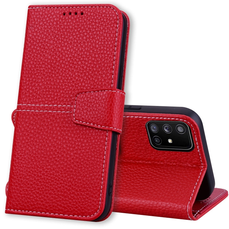 For Samsung Galaxy A51 4G Litchi RFID Leather Phone Case