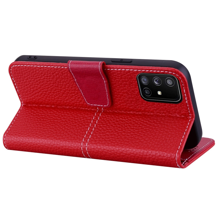 For Samsung Galaxy A51 4G Litchi RFID Leather Phone Case