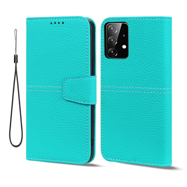 For Samsung Galaxy A52 5G / 4G Litchi RFID Leather Phone Case