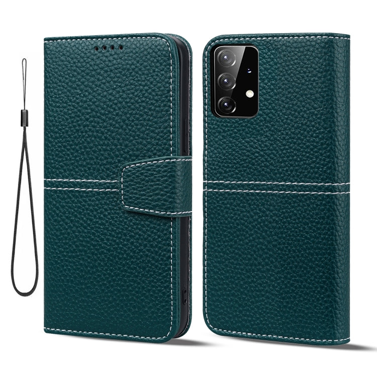 For Samsung Galaxy A53 Litchi RFID Leather Phone Case