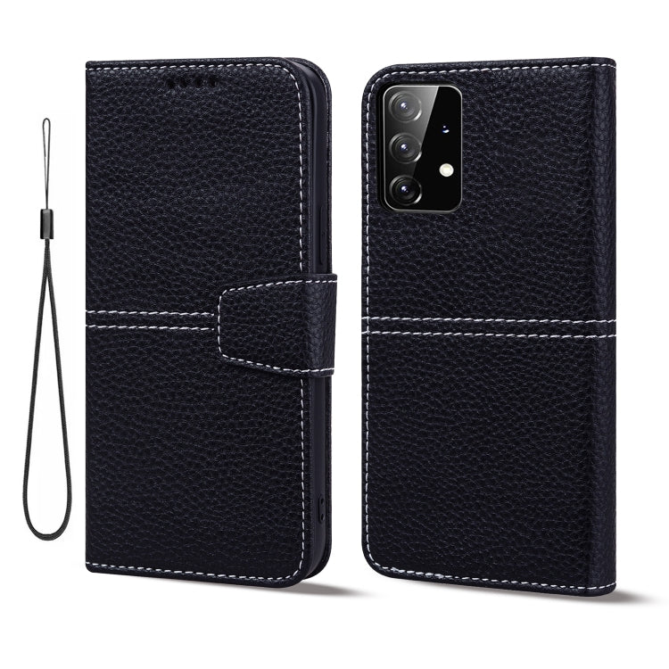 For Samsung Galaxy A53 Litchi RFID Leather Phone Case