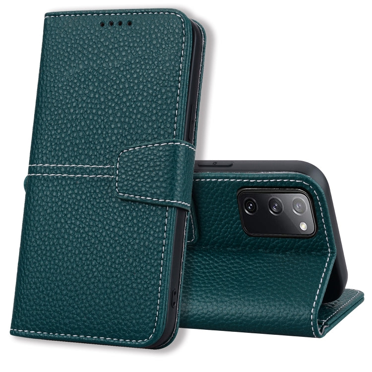For Samsung Galaxy S20 FE 5G Litchi RFID Leather Phone Case