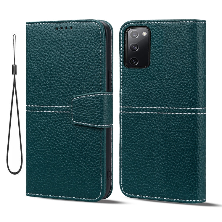 For Samsung Galaxy S20 FE 5G Litchi RFID Leather Phone Case