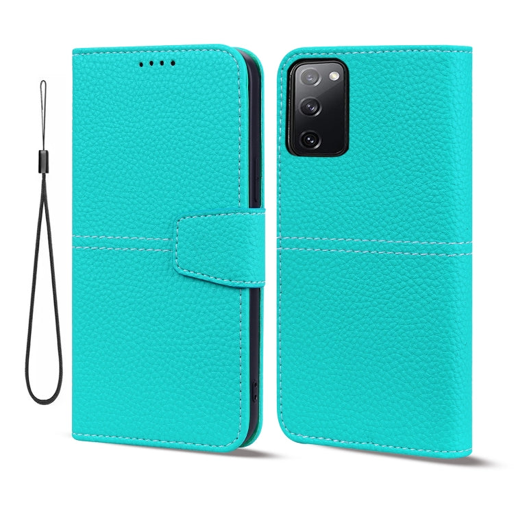 For Samsung Galaxy S20 FE 5G Litchi RFID Leather Phone Case