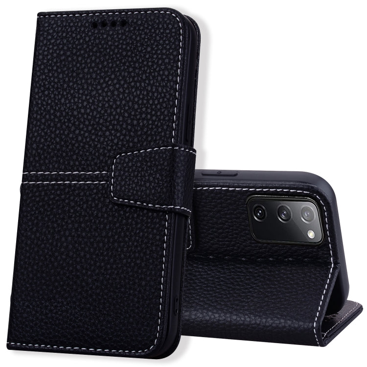 For Samsung Galaxy S20 FE 5G Litchi RFID Leather Phone Case