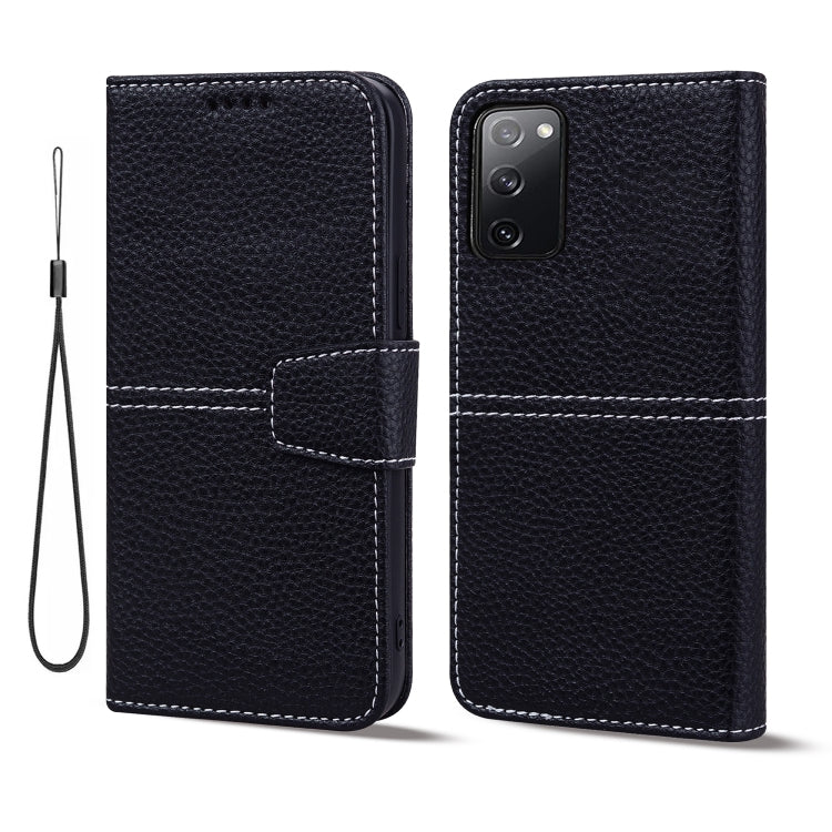 For Samsung Galaxy S20 FE 5G Litchi RFID Leather Phone Case