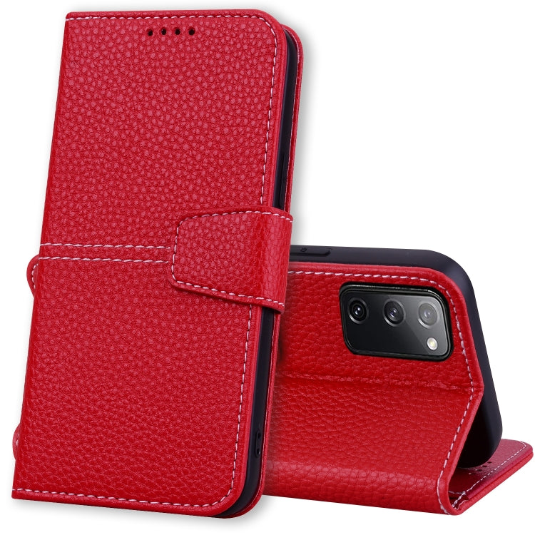 For Samsung Galaxy S20 FE 5G Litchi RFID Leather Phone Case