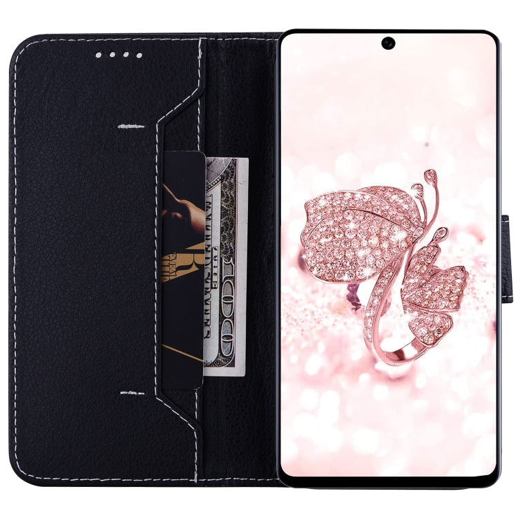 For Samsung Galaxy S21+ 5G Litchi RFID Leather Phone Case