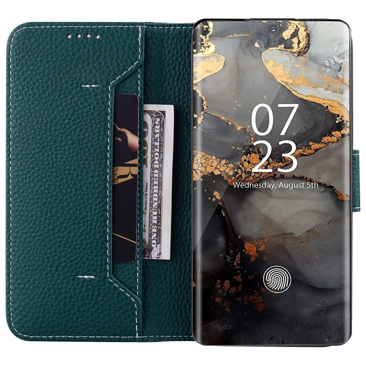 For Samsung Galaxy S21 Ultra 5G Litchi RFID Leather Phone Case