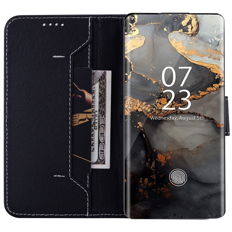 For Samsung Galaxy S21 Ultra 5G Litchi RFID Leather Phone Case