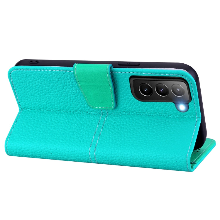 For Samsung Galaxy S22+ 5G Litchi RFID Leather Phone Case