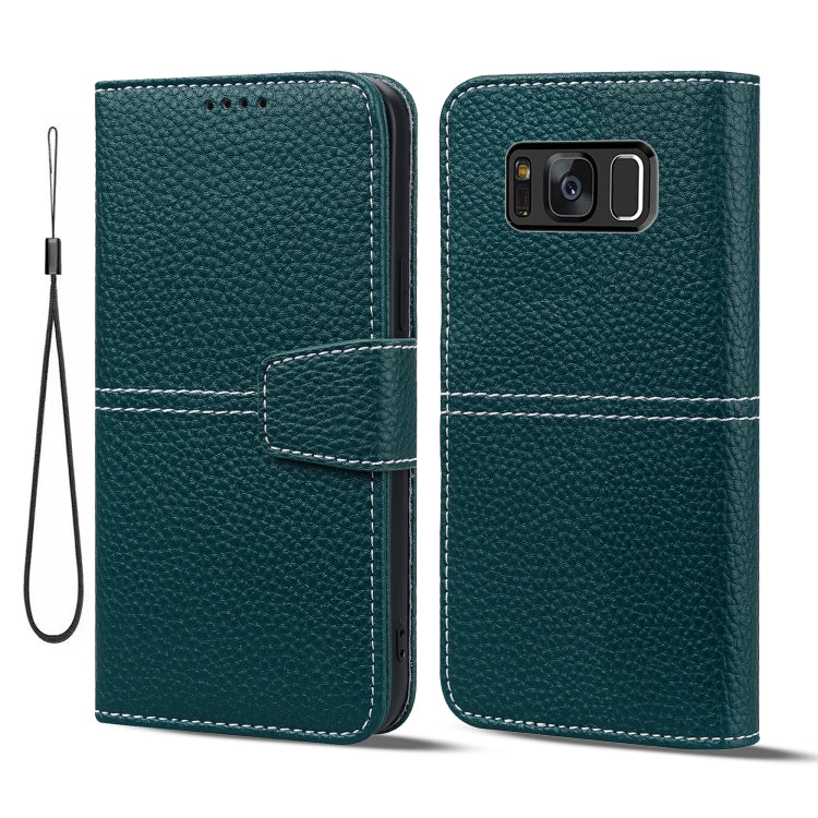 For Samsung Galaxy S8 Litchi RFID Leather Phone Case