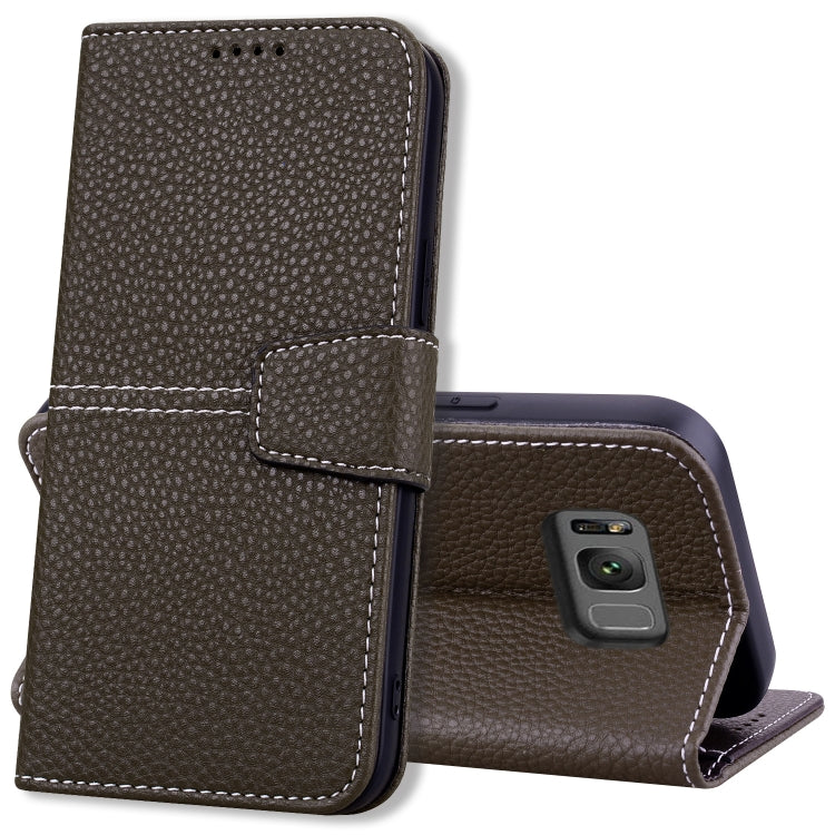 For Samsung Galaxy S8 Litchi RFID Leather Phone Case