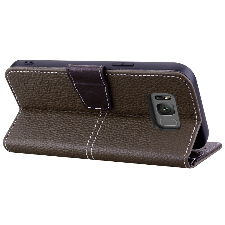 For Samsung Galaxy S8 Litchi RFID Leather Phone Case