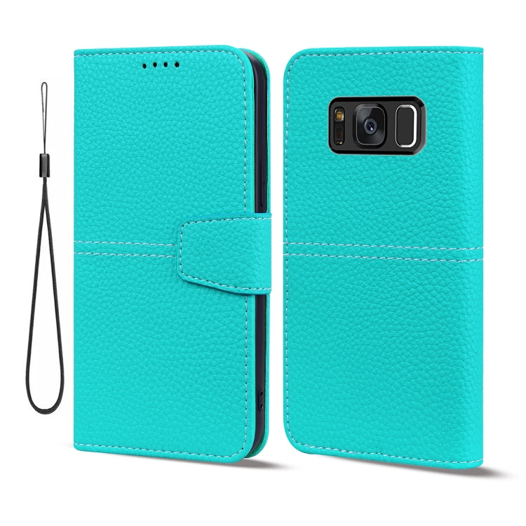 For Samsung Galaxy S8 Litchi RFID Leather Phone Case