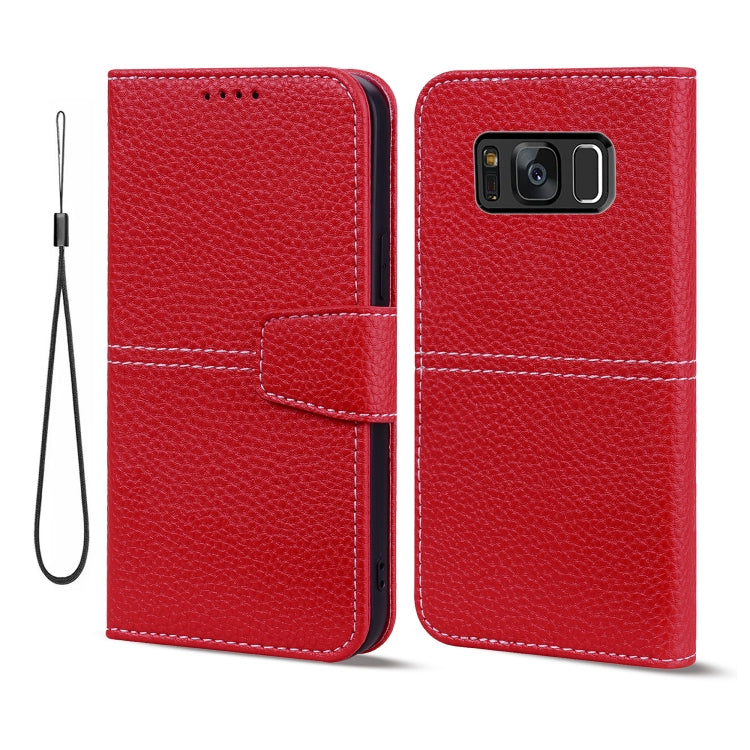 For Samsung Galaxy S8 Litchi RFID Leather Phone Case