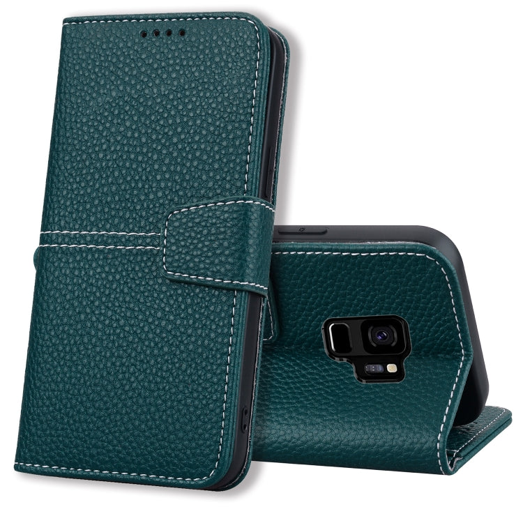 For Samsung Galaxy S9 Litchi RFID Leather Phone Case