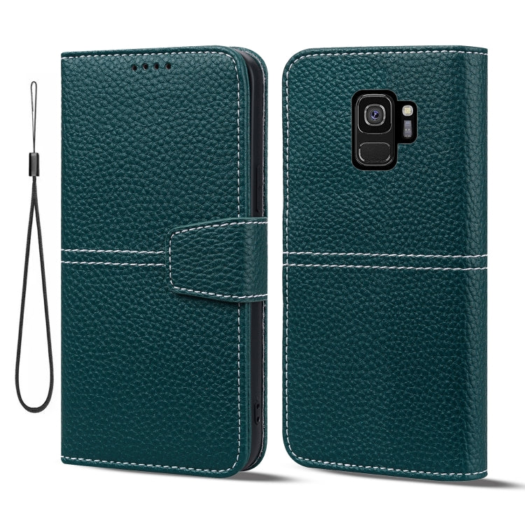 For Samsung Galaxy S9 Litchi RFID Leather Phone Case