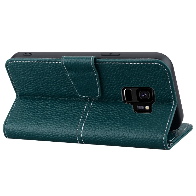 For Samsung Galaxy S9 Litchi RFID Leather Phone Case