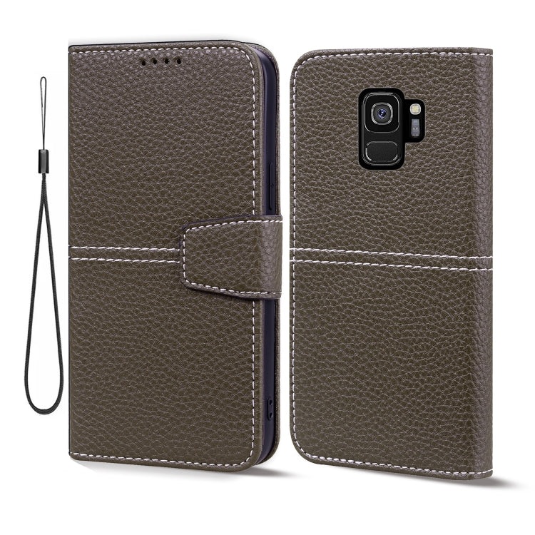 For Samsung Galaxy S9 Litchi RFID Leather Phone Case