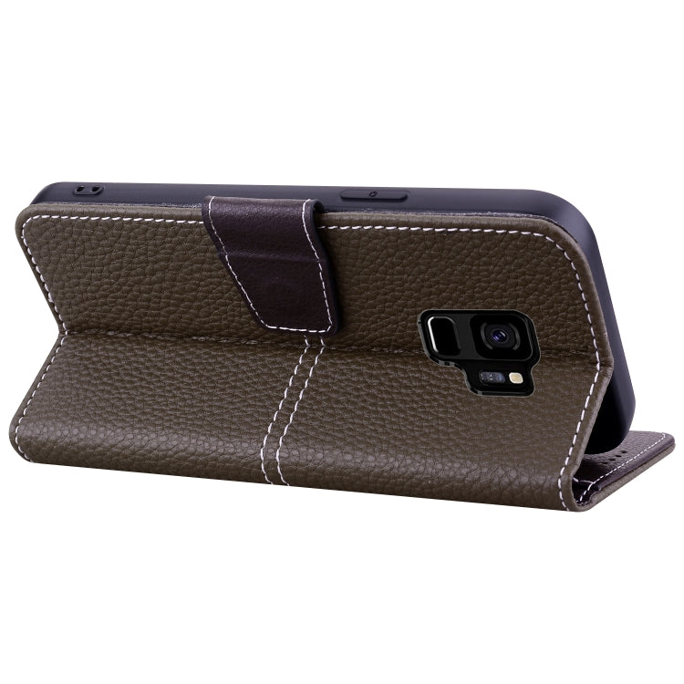 For Samsung Galaxy S9 Litchi RFID Leather Phone Case