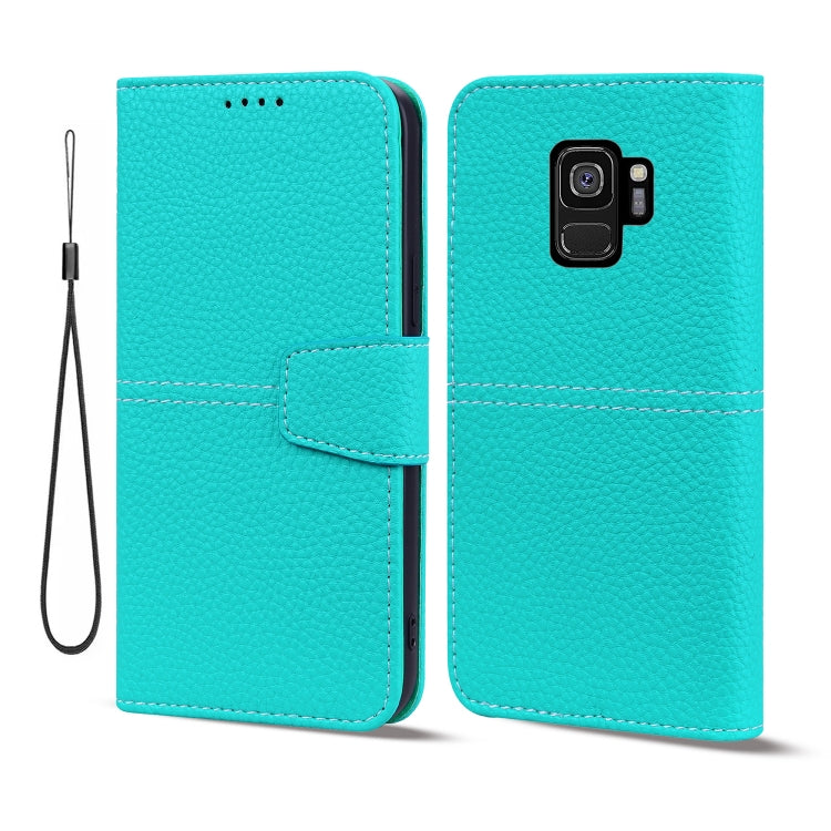 For Samsung Galaxy S9 Litchi RFID Leather Phone Case
