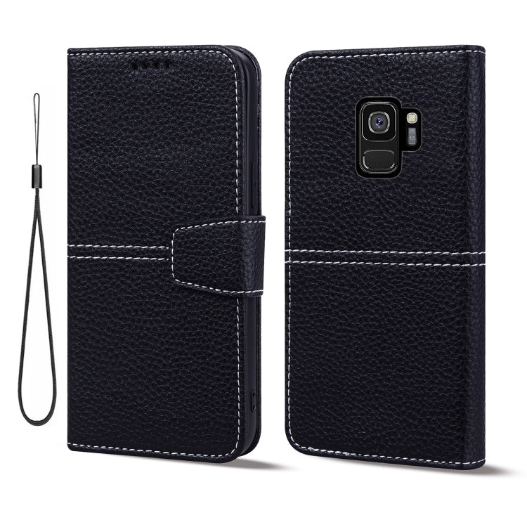 For Samsung Galaxy S9 Litchi RFID Leather Phone Case