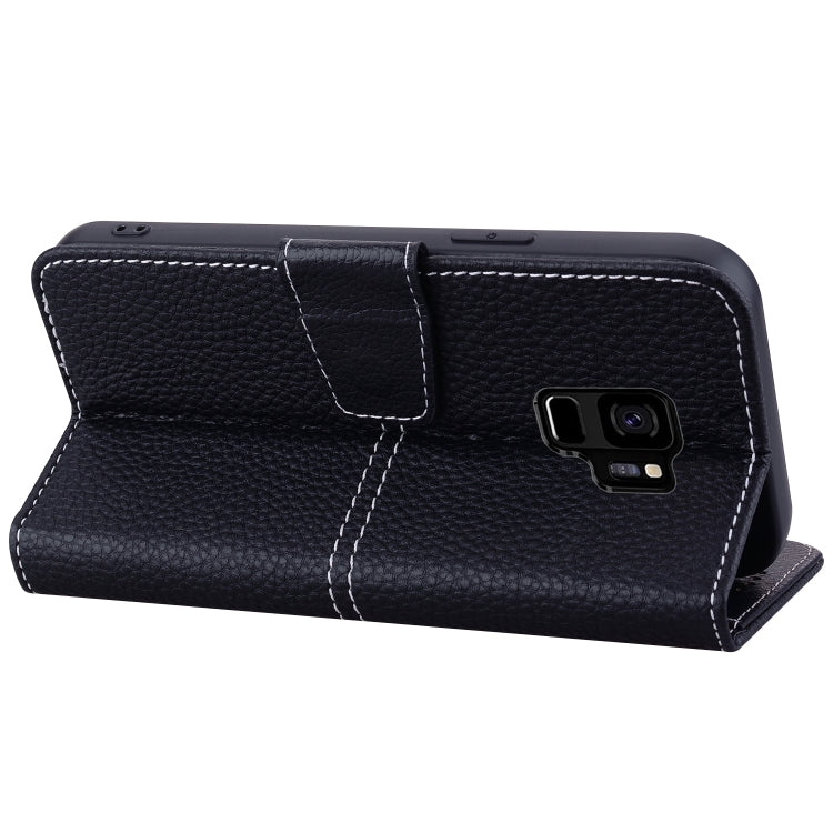 For Samsung Galaxy S9 Litchi RFID Leather Phone Case