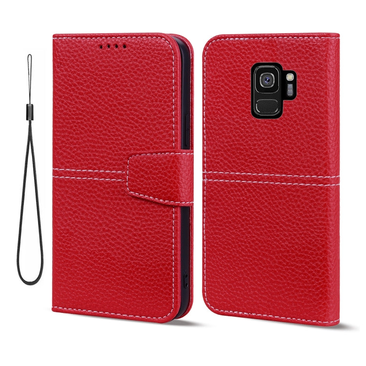 For Samsung Galaxy S9 Litchi RFID Leather Phone Case