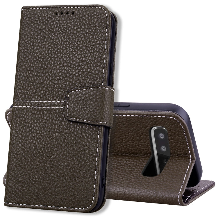 For Samsung Galaxy S10 Litchi RFID Leather Phone Case