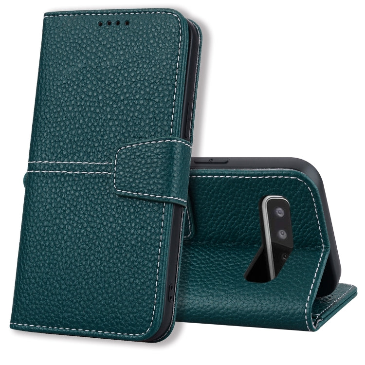 For Samsung Galaxy S10+ Litchi RFID Leather Phone Case