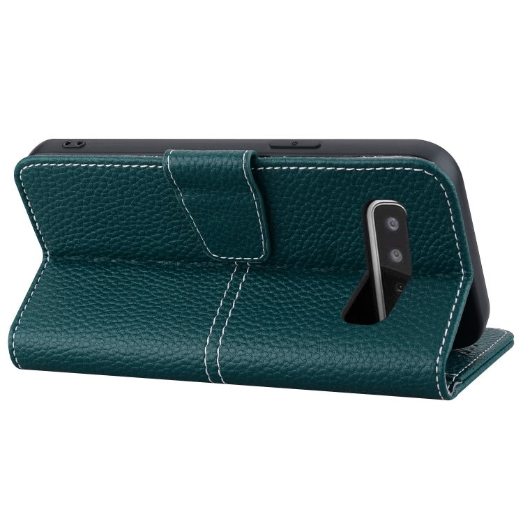 For Samsung Galaxy S10+ Litchi RFID Leather Phone Case