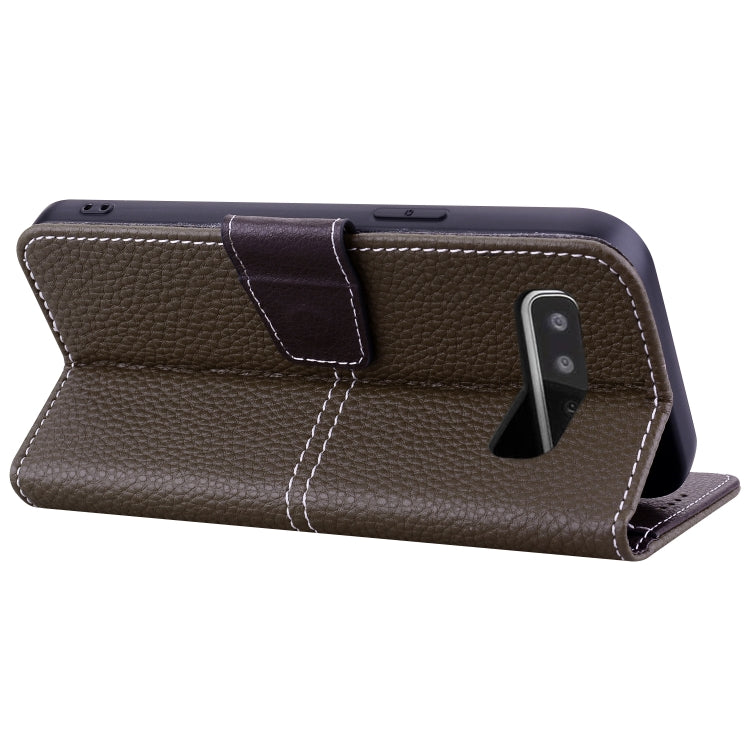 For Samsung Galaxy S10+ Litchi RFID Leather Phone Case