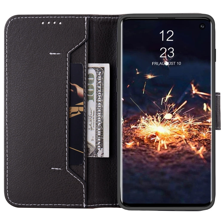 For Samsung Galaxy S10+ Litchi RFID Leather Phone Case