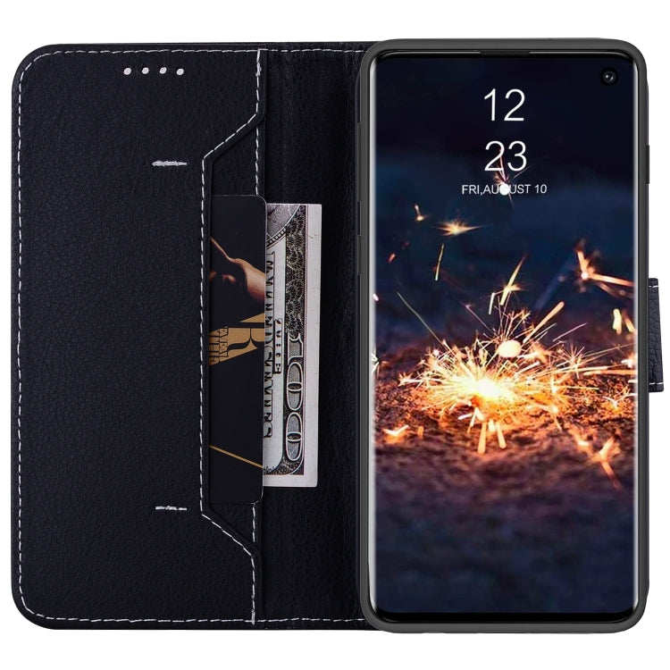 For Samsung Galaxy S10+ Litchi RFID Leather Phone Case