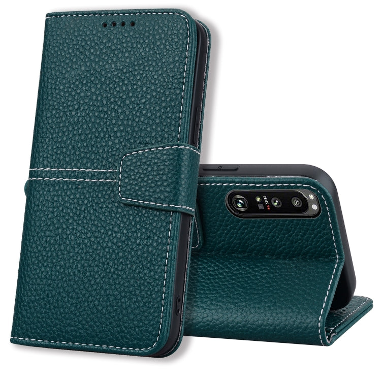 For Sony Xperia 1 III Litchi RFID Leather Phone Case