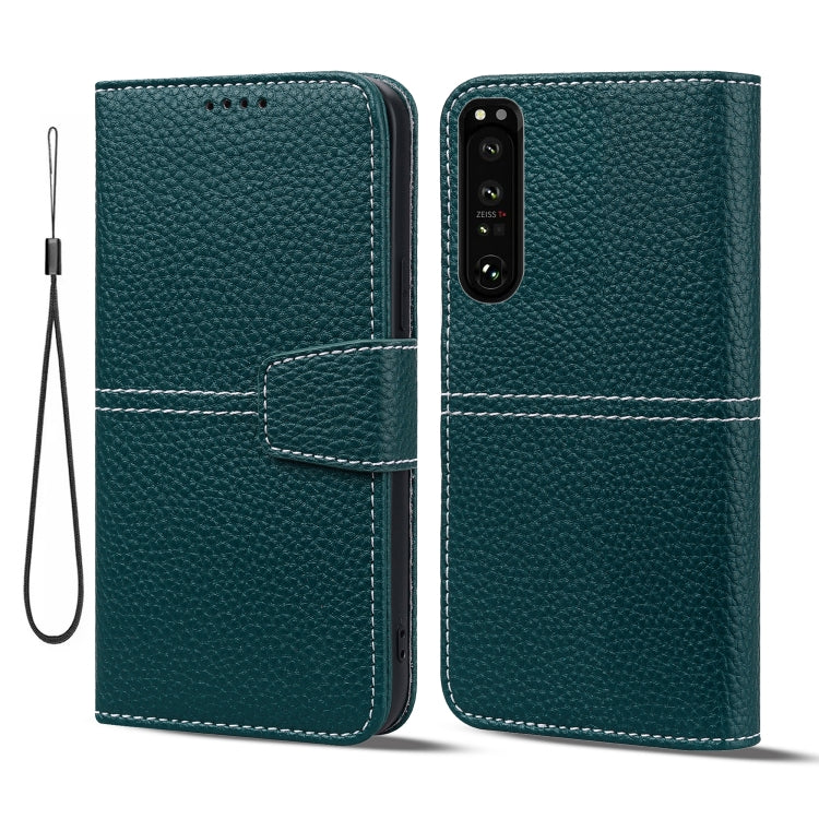 For Sony Xperia 1 III Litchi RFID Leather Phone Case