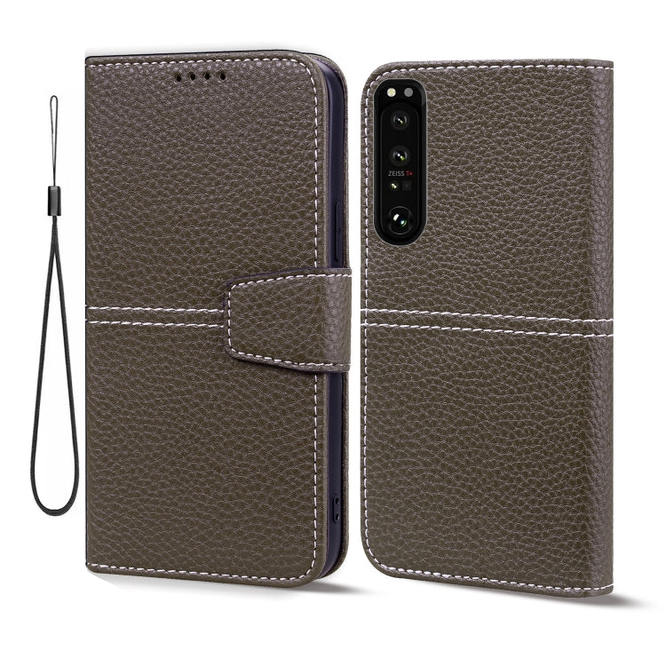 For Sony Xperia 1 III Litchi RFID Leather Phone Case